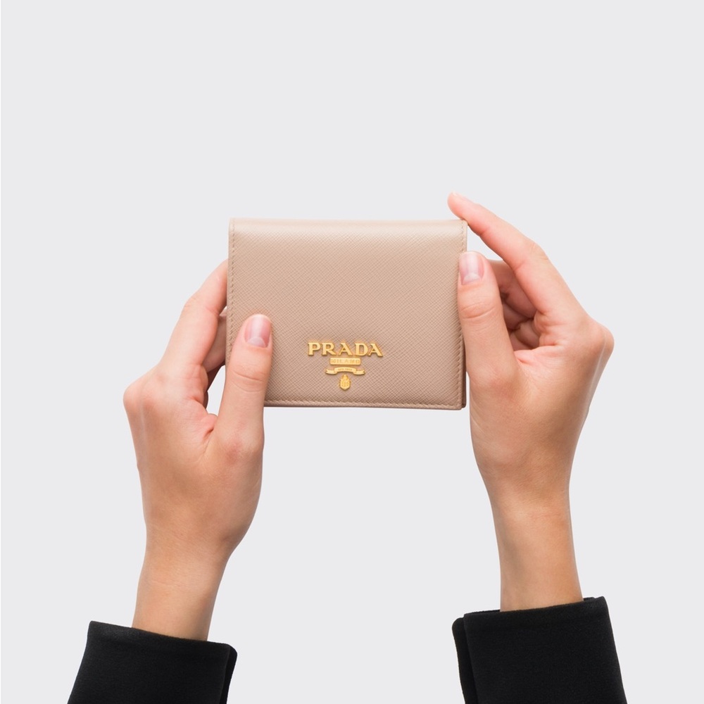 Prada Beige Leather Wallet
